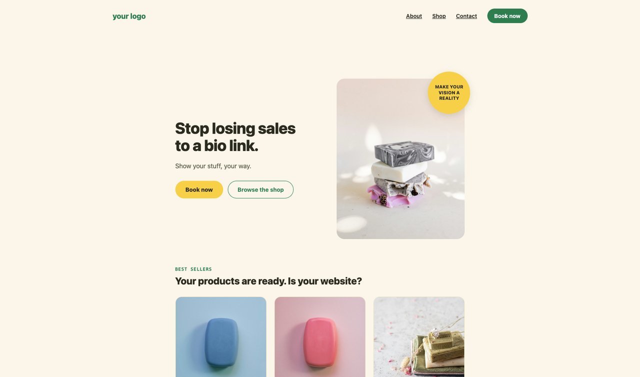 Shop Starter Website preview, image 1